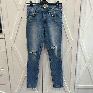 Current Elliot High waist ankle skinny jean size 25
